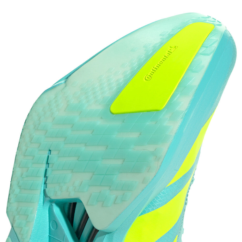 adidas Mens's Adizero Adios Pro 4 Running Shoes Flash Aqua / Lucid Lemon / Mint Ton - achilles heel