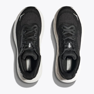 Hoka Men's Arahi 7 Wide Fit Running Shoes Black / White - achilles heel