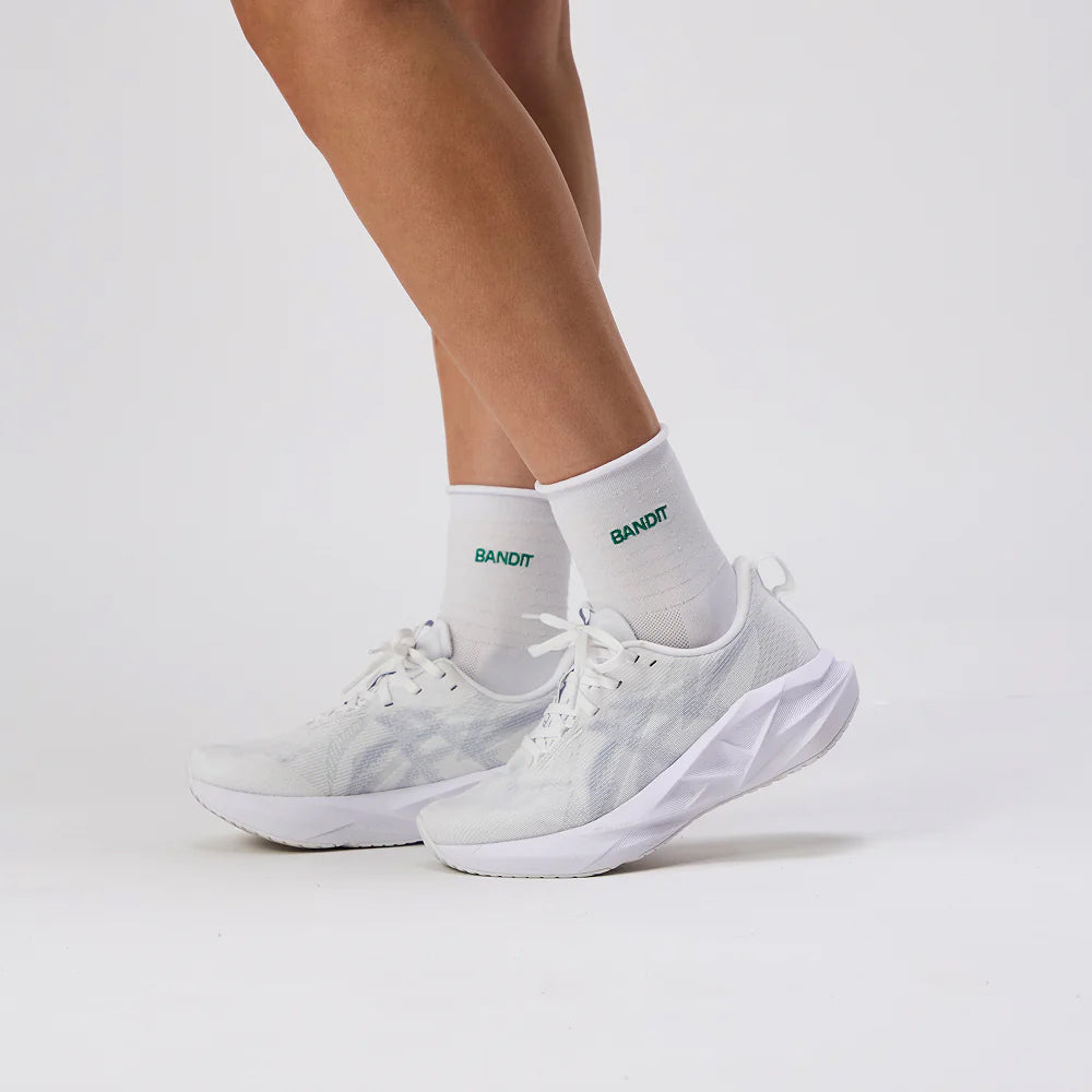 Grid Knit 2 Pack Socks White / Gulf Stream - Achilles Heel