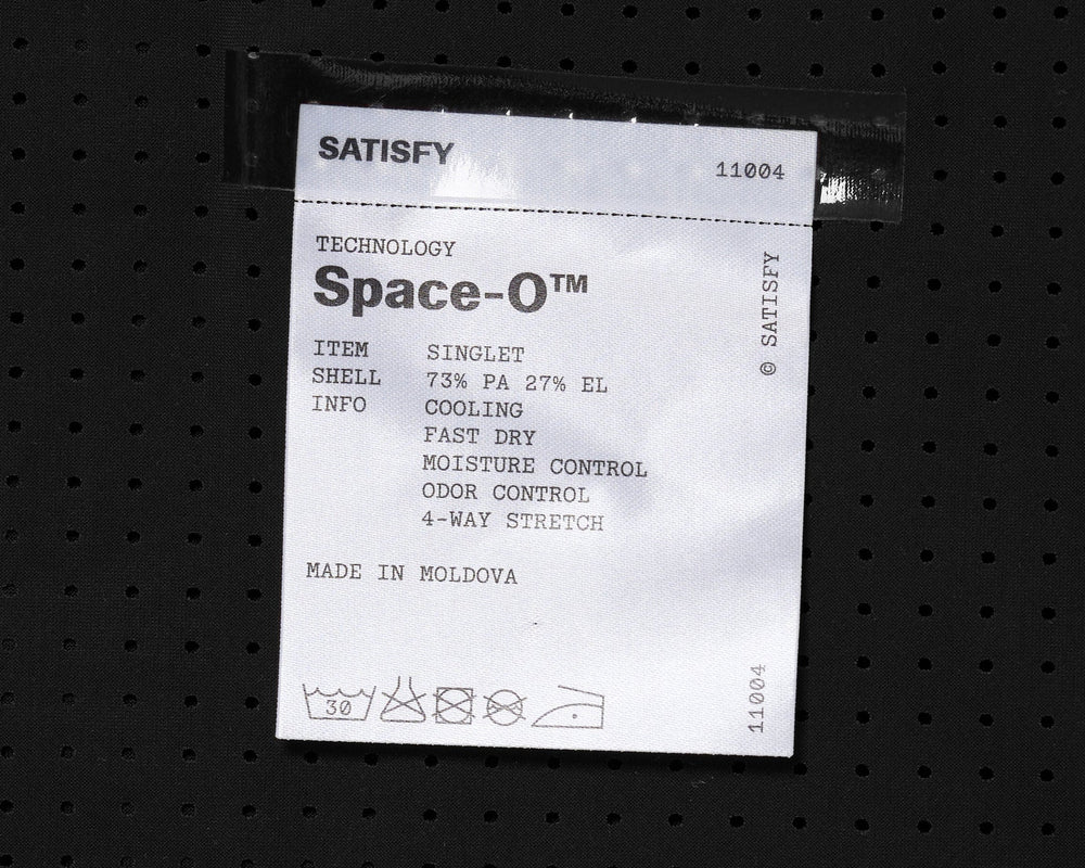Satisfy Space-O Singlet Black - achilles heel