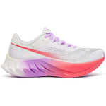 Saucony Women's Endorphin Pro 4 Running Shoes White / Crocus - achilles heel