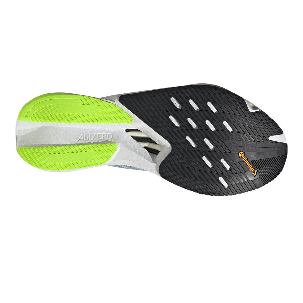 adidas Men's Adizero Boston 12 Running Shoes Wonder Blue / Lucid Lemon / Carbon - achilles heel