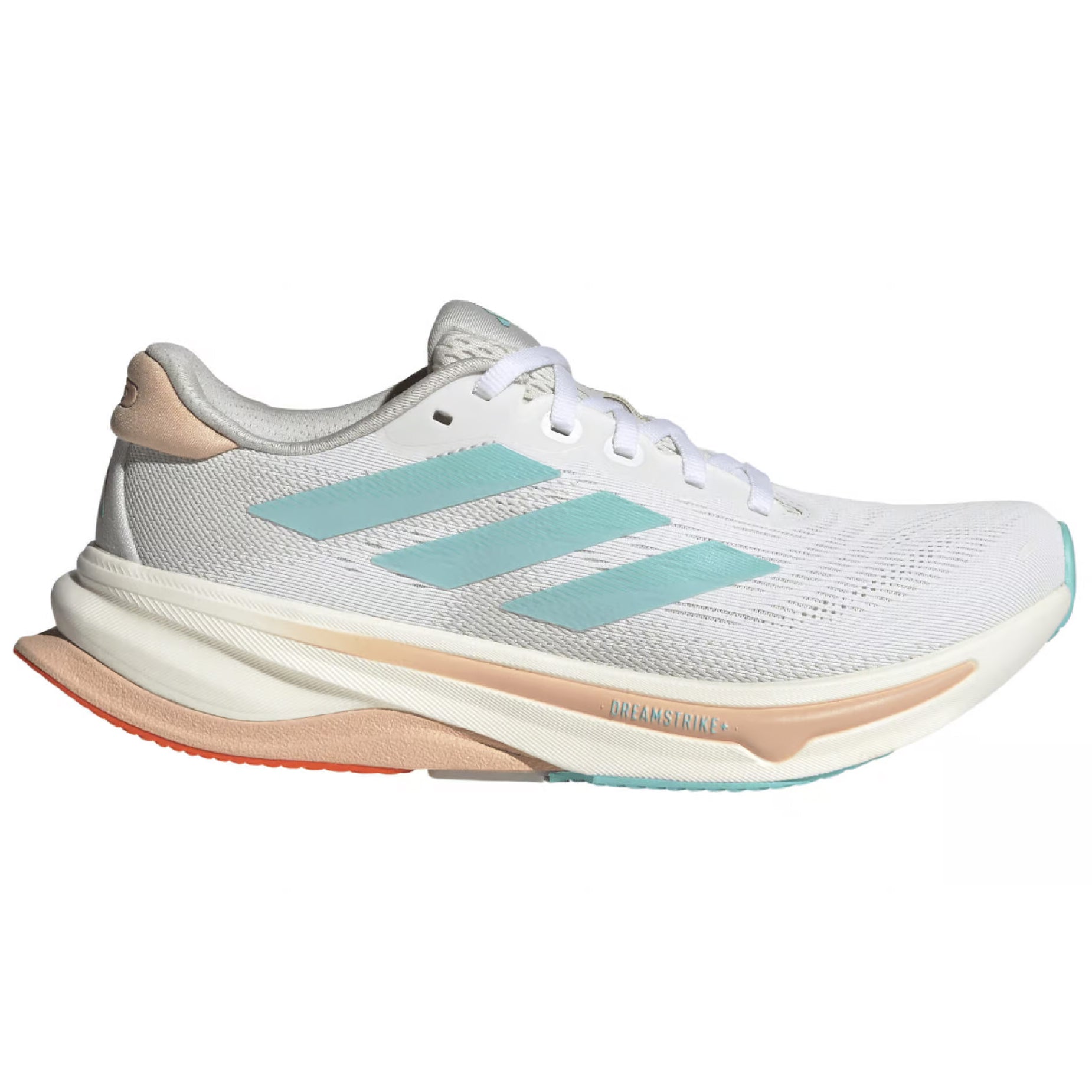 adidas Women's Supernova Solution 2 Running Shoes White / Aqua / Powder Coral - Achilles Heel
