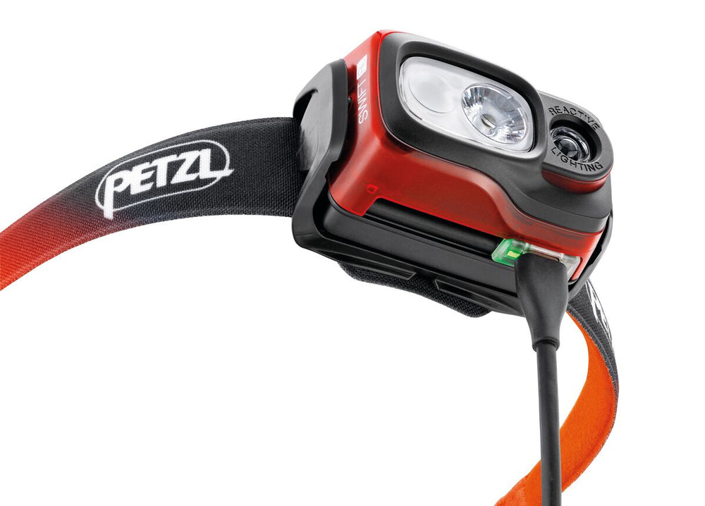 Petzl Swift RL Head Torch Orange - achilles heel