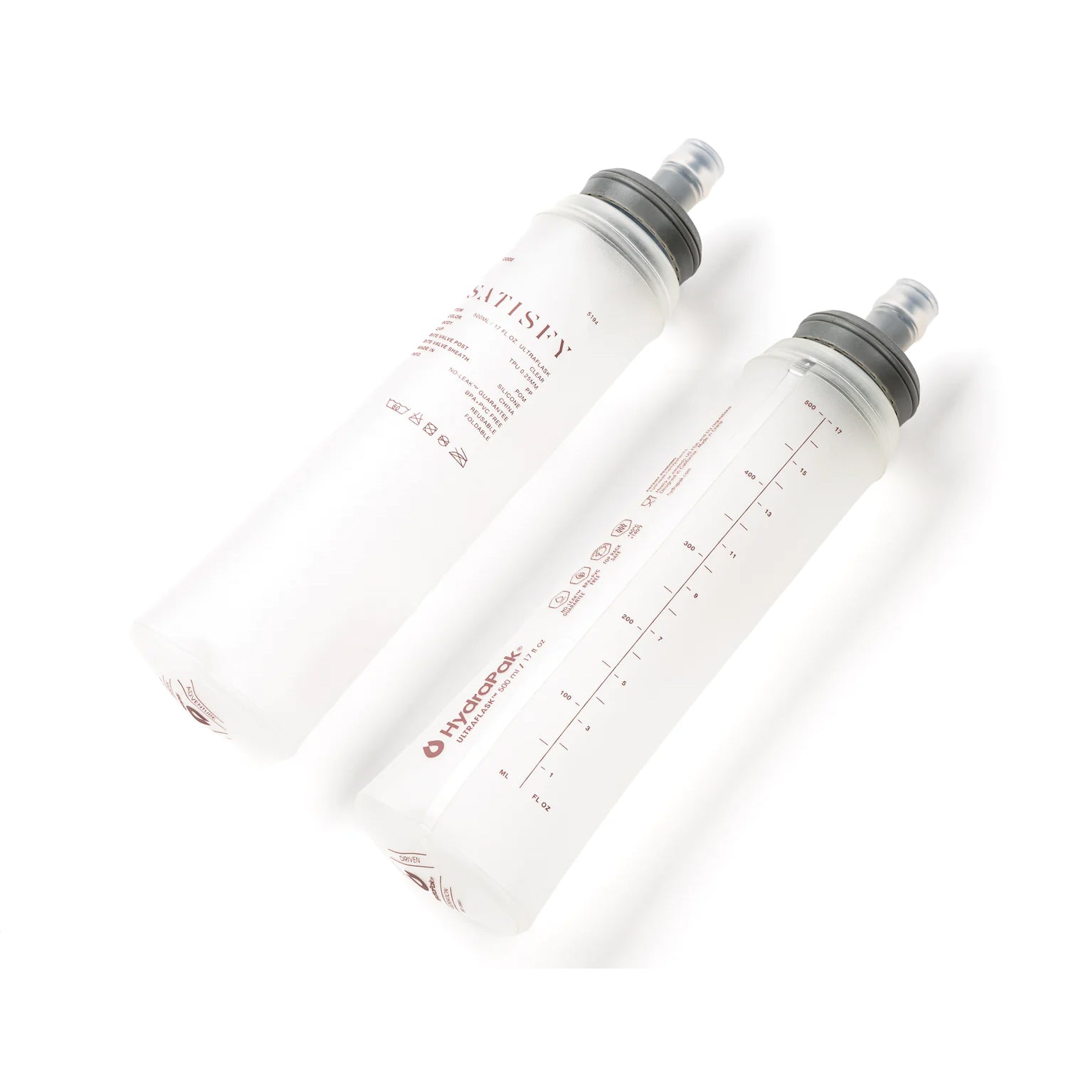 Satisfy HydraPak Soft Flask 2 Pack Canyon 500ml - Achilles Heel