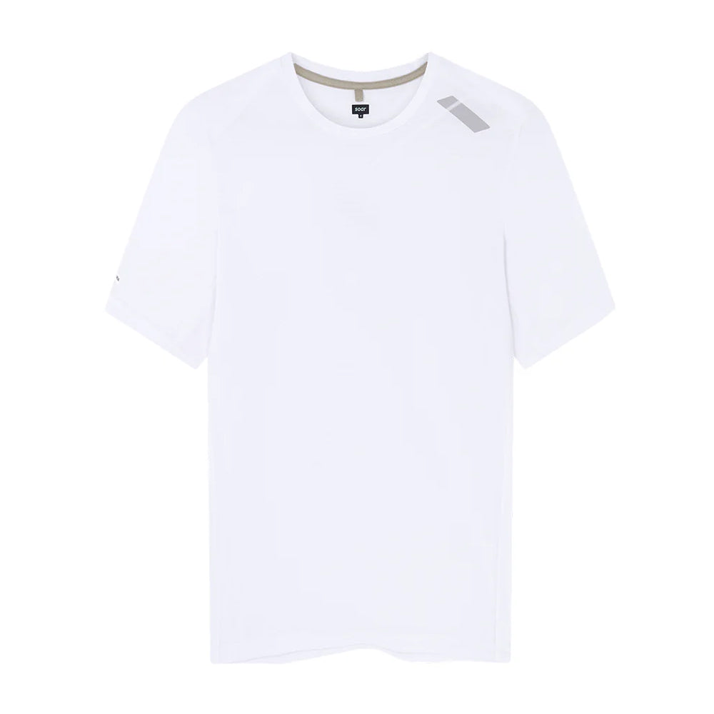 Soar Women's Eco Tech Tee White - achilles heel