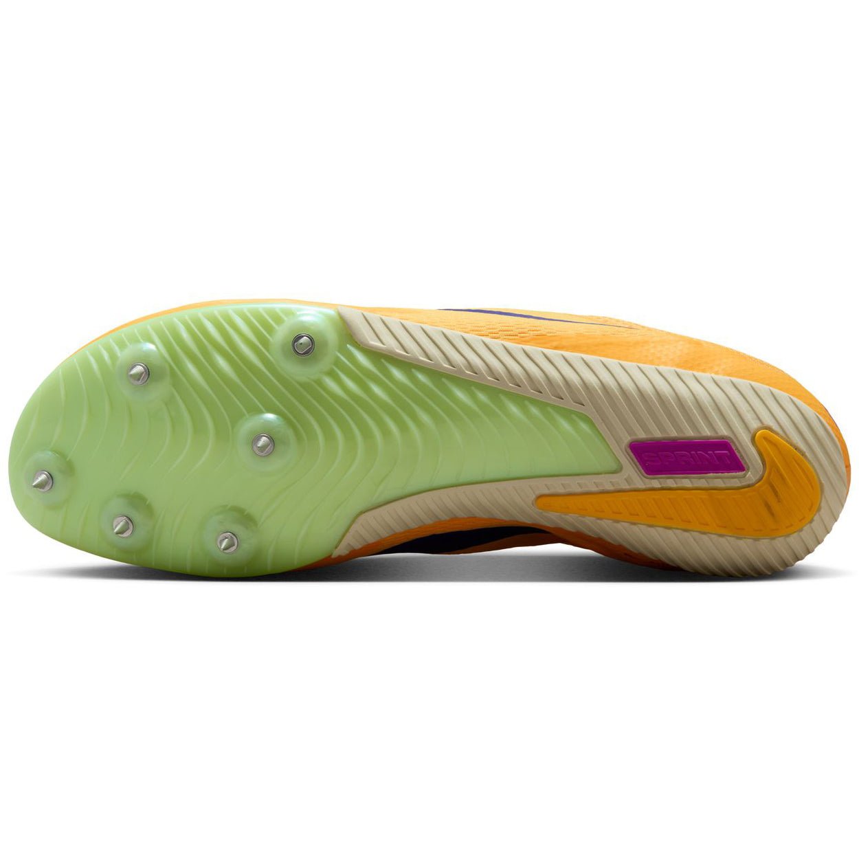 Zoom Rival Sprint Running Spikes Citron Pulse / Indigo Burst / Hyper Violet - Achilles Heel