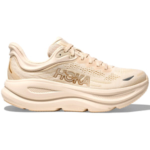 Hoka Women's Bondi 9 Running Shoes Vanilla / Birch - achilles heel