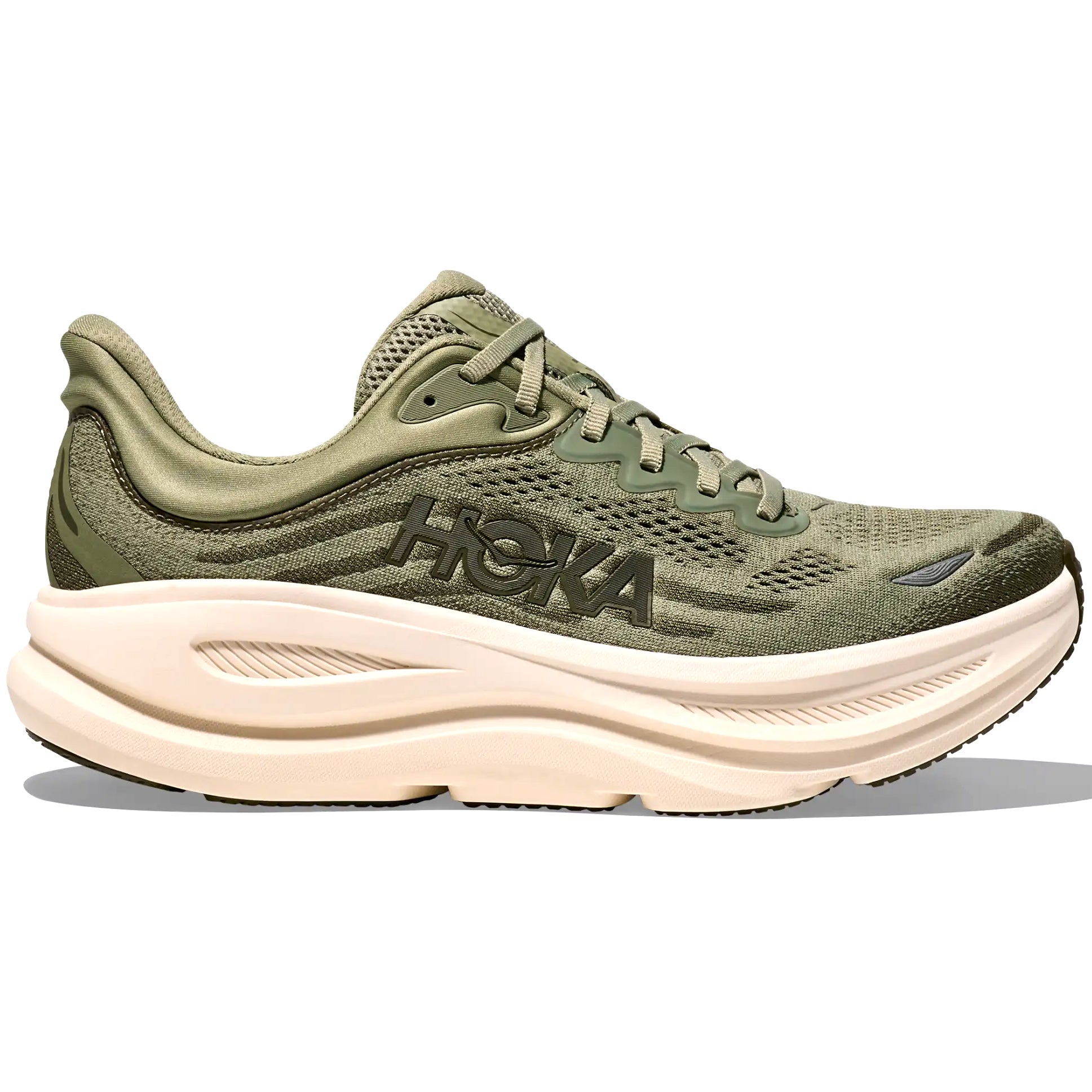 Hoka Men's Bondi 9 Running Shoes Sea Moss / Eucalyptus - Achilles Heel