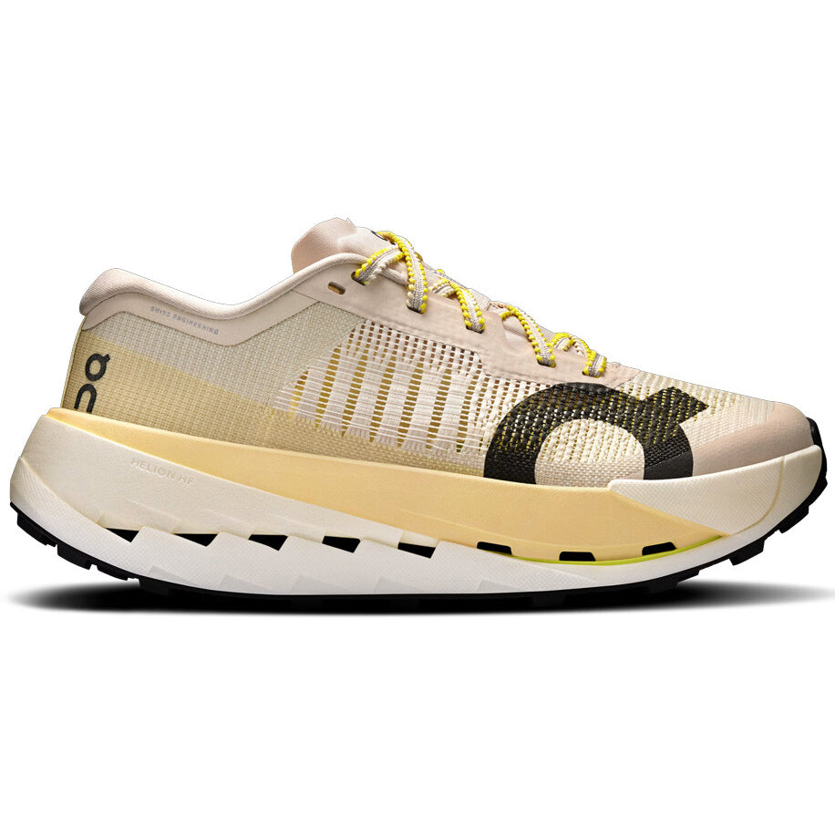 On Men's Cloudultra Pro Trail Running Shoes Pearl / Lychee - achilles heel