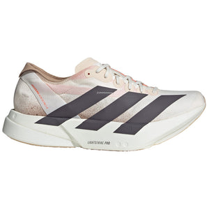 adidas Mens's Adizero Adios Pro 4 Running Shoes Chalk White / Grey Strata / Impact Orange - achilles heel