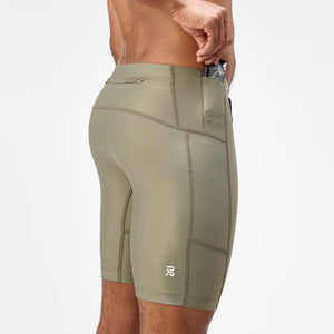 Bandit Men's Superbeam Next Gen 7 Pocket Half Tights Fatigue - achilles heel