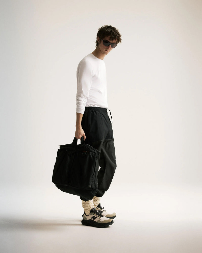 District Vision Men's Ultralight DWR Paneled Track Pants Black - achilles heel