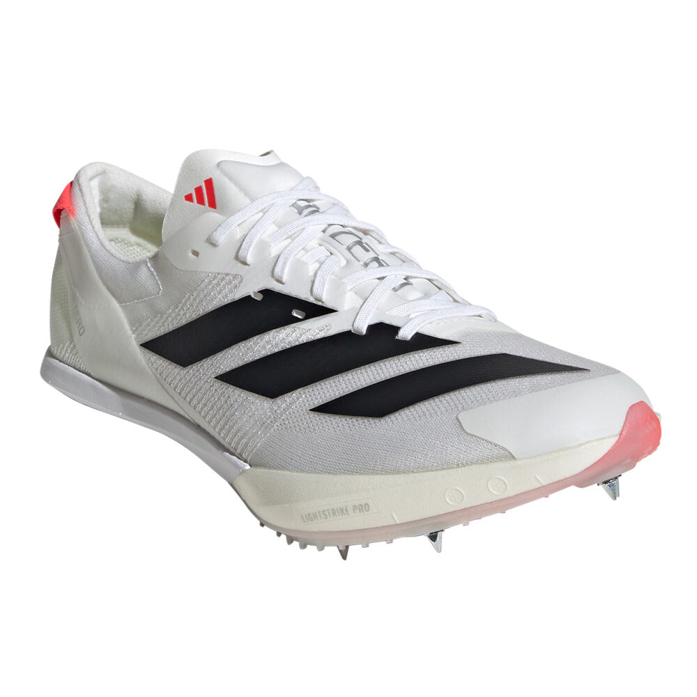 Adizero Finesse Running Spikes Cloud White / Core Black / Lucid Red - Achilles Heel