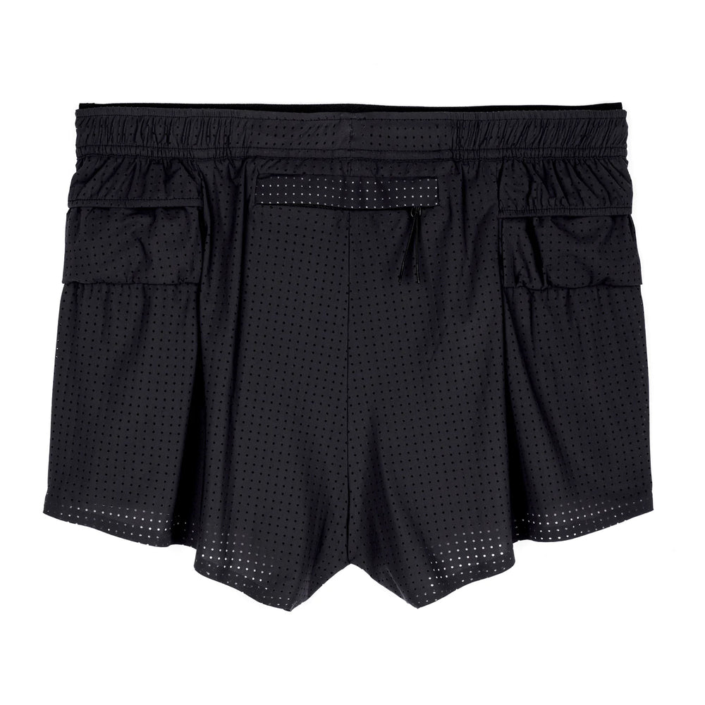 Satisfy Space‑O 2.5 Inch Distance Shorts Black - achilles heel