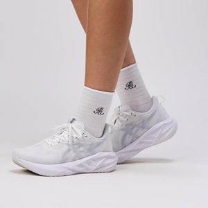 Bandit Grid Knit 2 Pack Socks White / Black - achilles heel