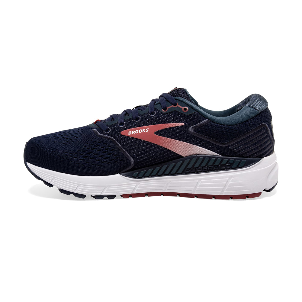 Brooks Men's Beast 20 Running Shoes Peacoat / Midnight / Red - achilles heel