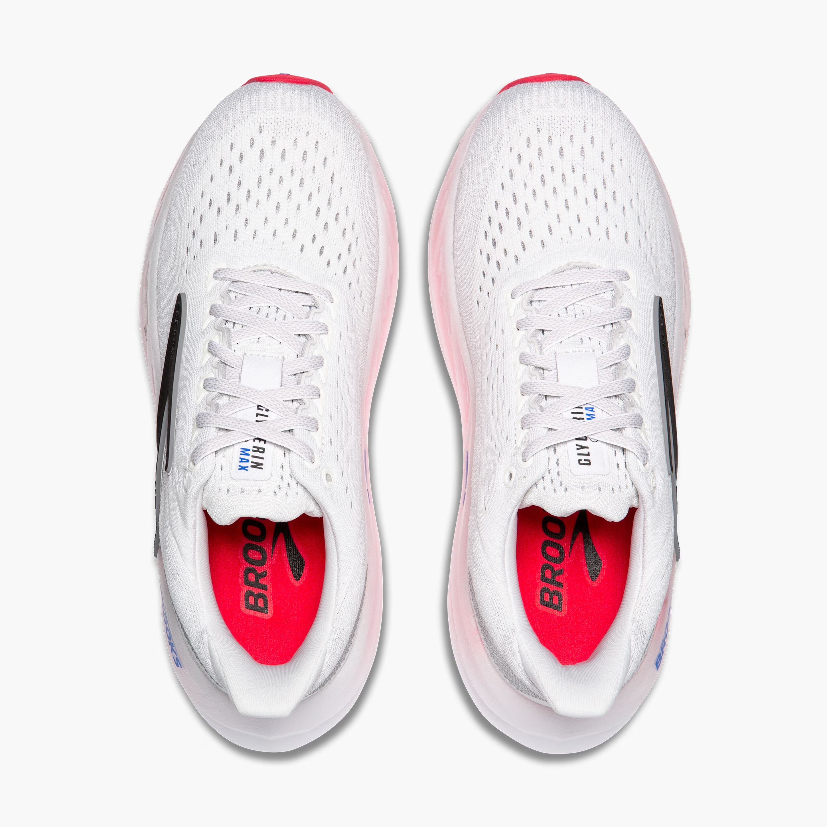 Brooks Women's Glycerin Max Running Shoes White / Black / Diva Pink - Achilles Heel