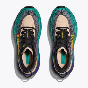 Hoka Men's Speedgoat 6 Trail Running Shoes Oatmeal / Mountain Iris - achilles heel