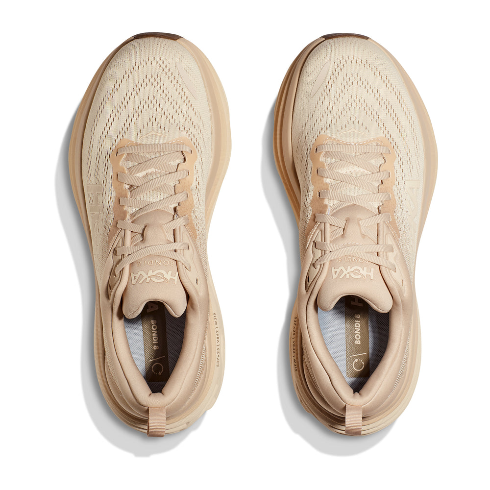 Hoka Men's Bondi 8 Running Shoes Shifting Sand / Eggnog - achilles heel