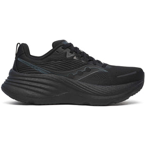 Saucony Women's Hurricane 24 Running Shoes Black / Black - achilles heel