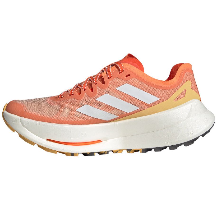 adidas Women's Terrex Agravic Speed Ultra Trail Running Shoes Amber Tint / Crystal White / Semi Spark - achilles heel