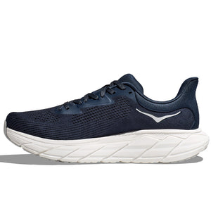 Hoka Men's Arahi 7 Wide Fit Running Shoes Outer Space / White - achilles heel