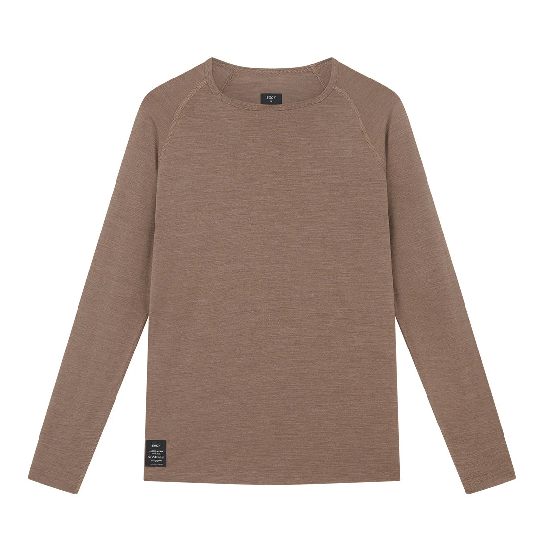 Soar Men's Merino Silk Base Layer Deep Taupe - Achilles Heel