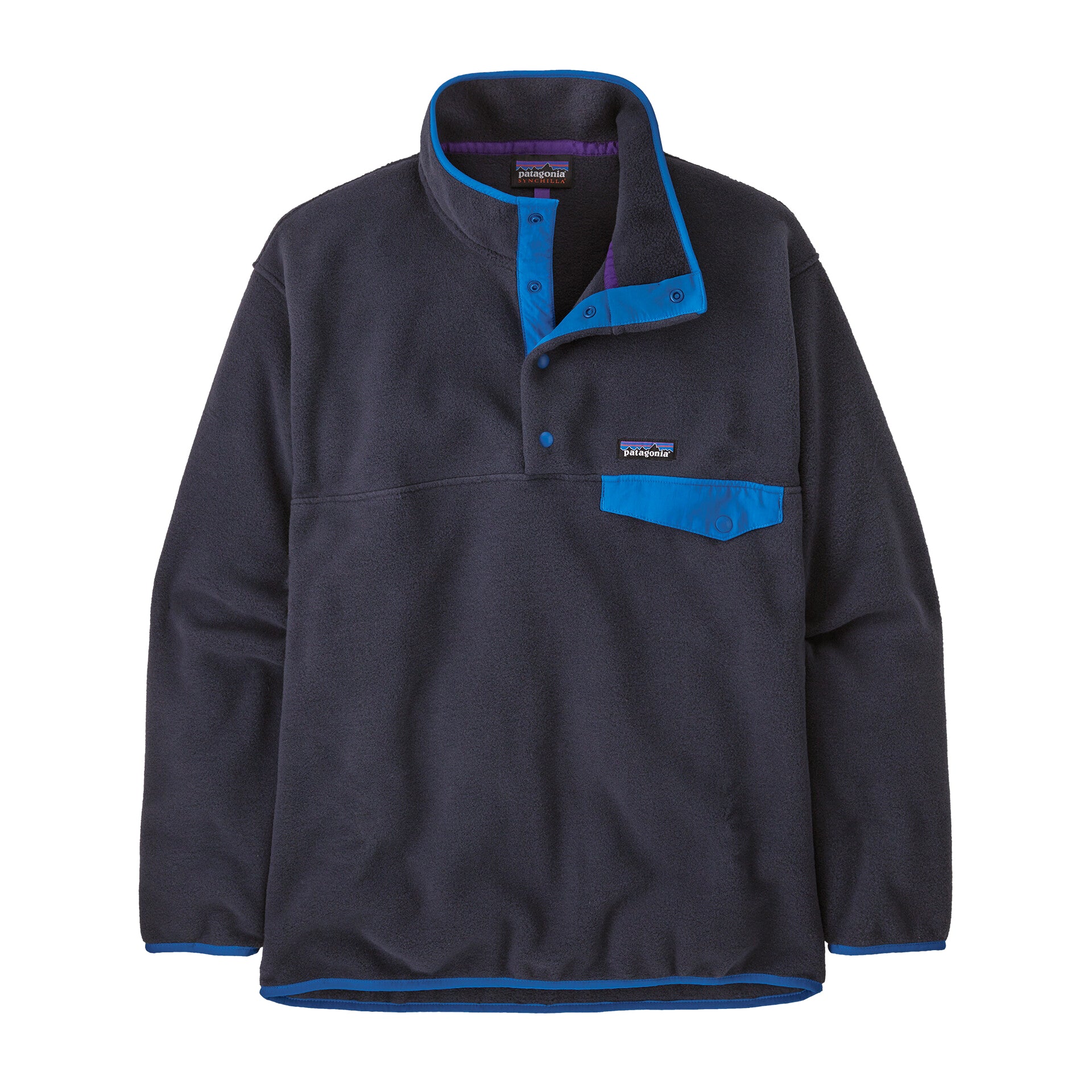 Patagonia Men's Synchilla Snap-T Fleece Pullover Pitch Blue - Achilles Heel