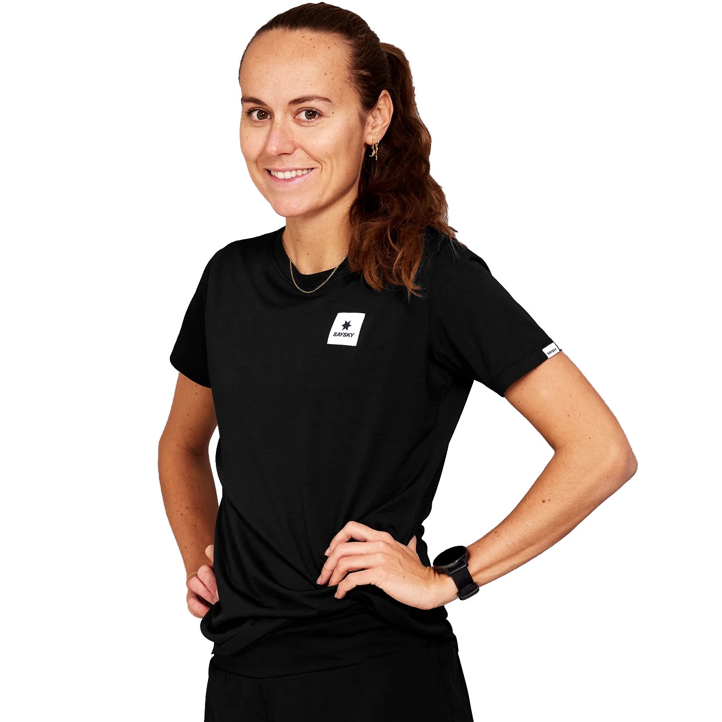 SAYSKY Women's Clean Combat Tee v2 Black - Achilles Heel