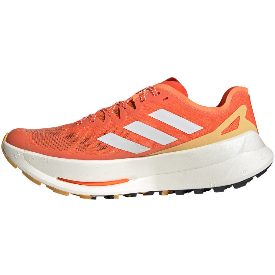 adidas Men's Terrex Agravic Speed Speed Ultra Trail Running Shoes Impact Orange / Crystal White / Semi Spark - achilles heel