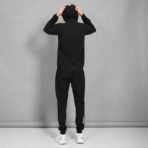 SAYSKY Men's Clean Pace Hooded Jacket Black - achilles heel