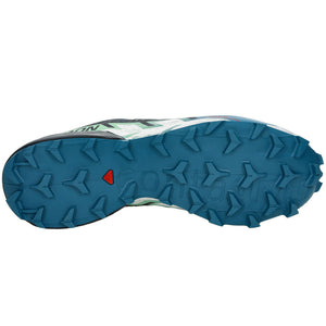 Salomon Men's Speedcross 6 Trail Running Shoes Carbon / Tahitian Tide / White - achilles heel