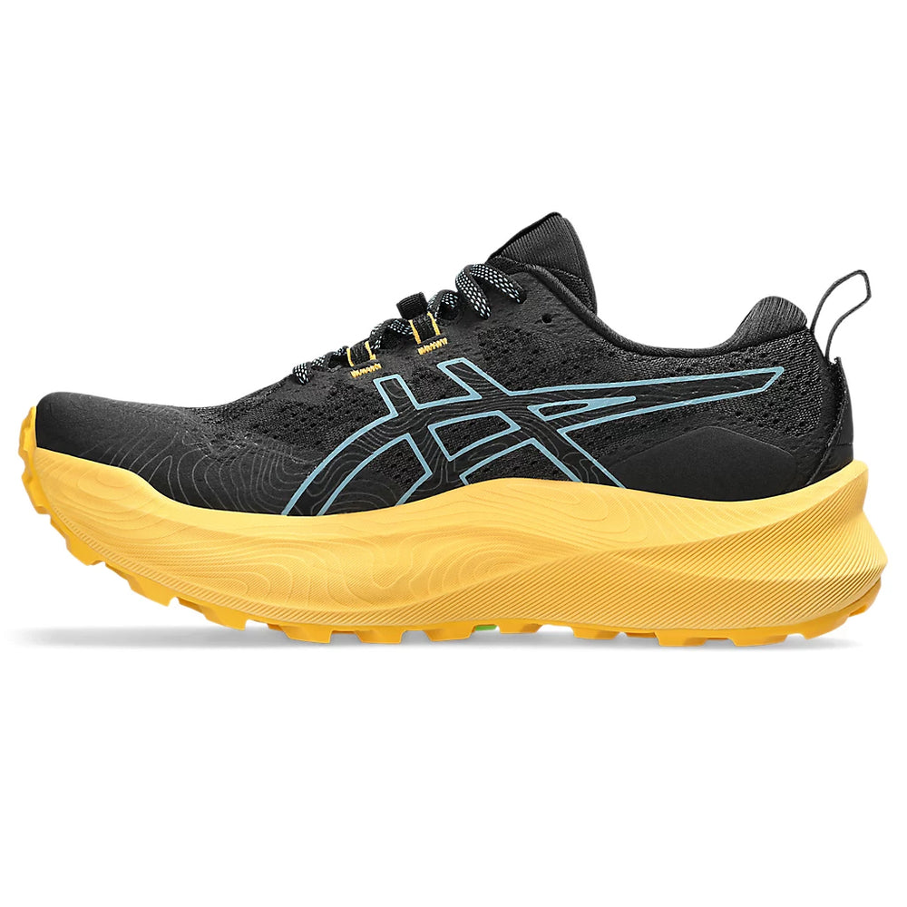 Asics Men's Trabuco Max 2 Trail Running Shoes Black / Gris Blue - achilles heel