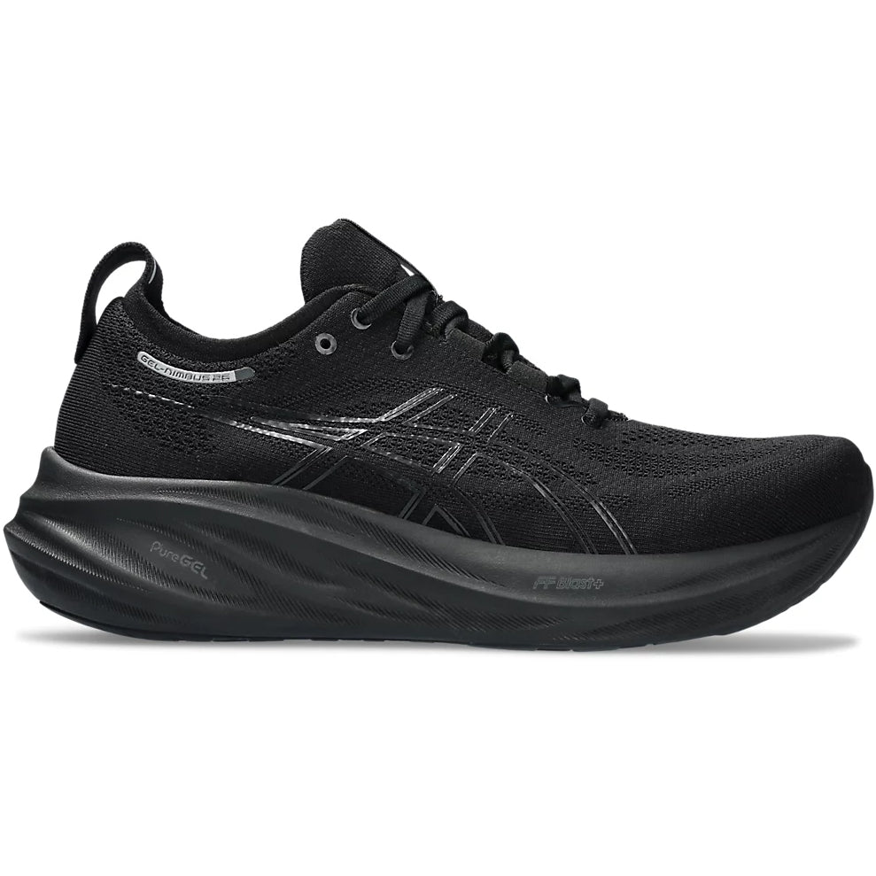 Asics Men's Gel-Nimbus 26 Running Shoes Black / Black - achilles heel