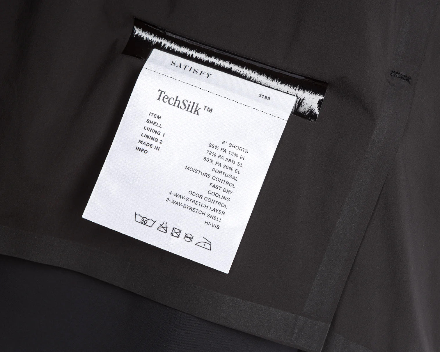 Satisfy TechSilk 8 Inch Shorts Black - Achilles Heel