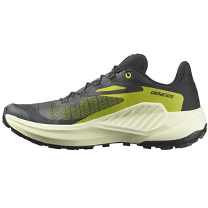 Salomon Men's Genesis Trail Running Shoes Black / Sulphur Spring / Transparent Yellow - achilles heel