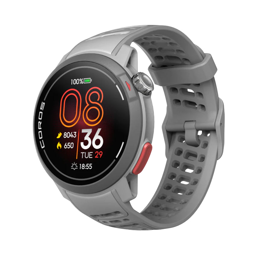 Pace Pro Silicone Strap GPS Sport Watch Grey - Achilles Heel