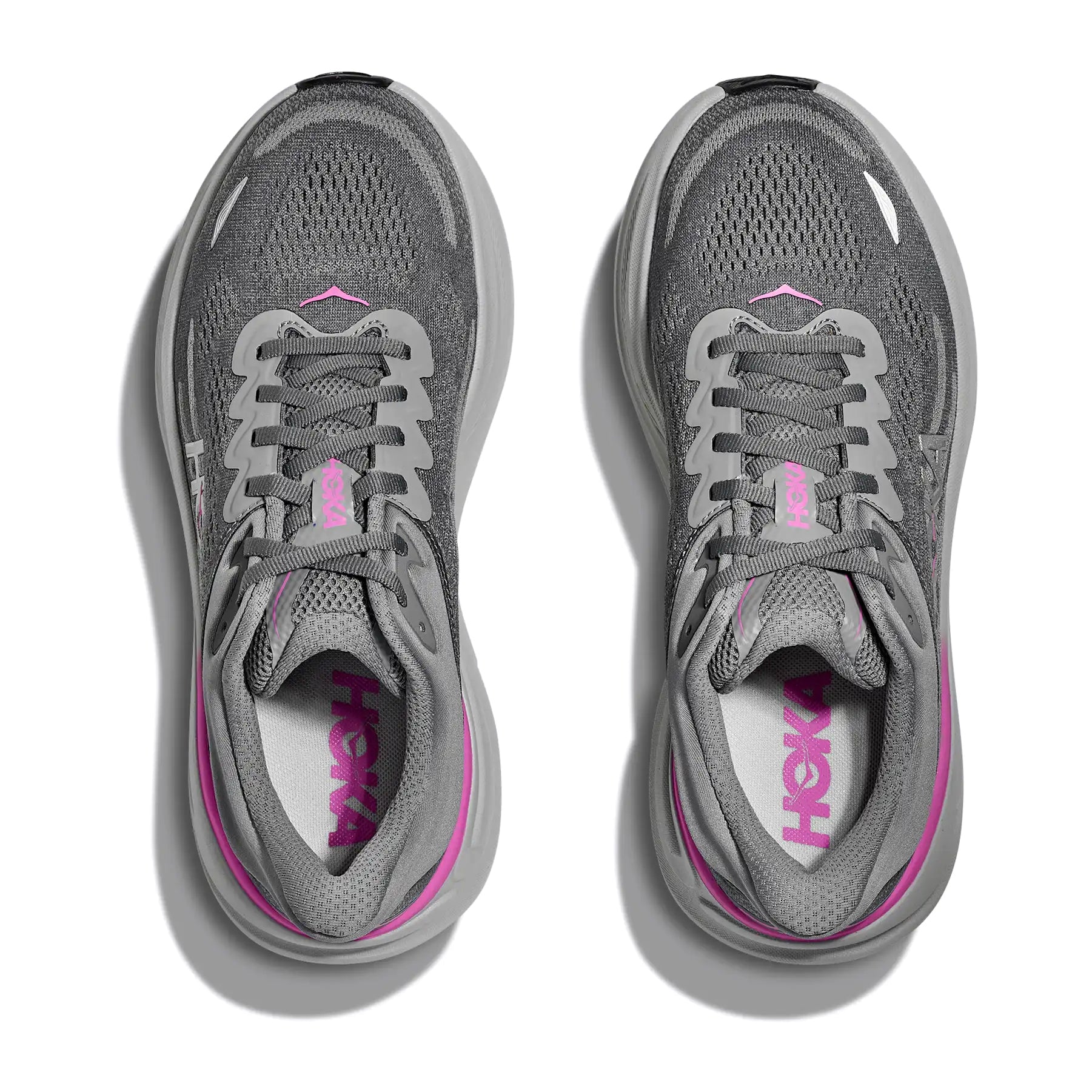 Women's Bondi 9 Running Shoes Galactic Grey / Asteroid