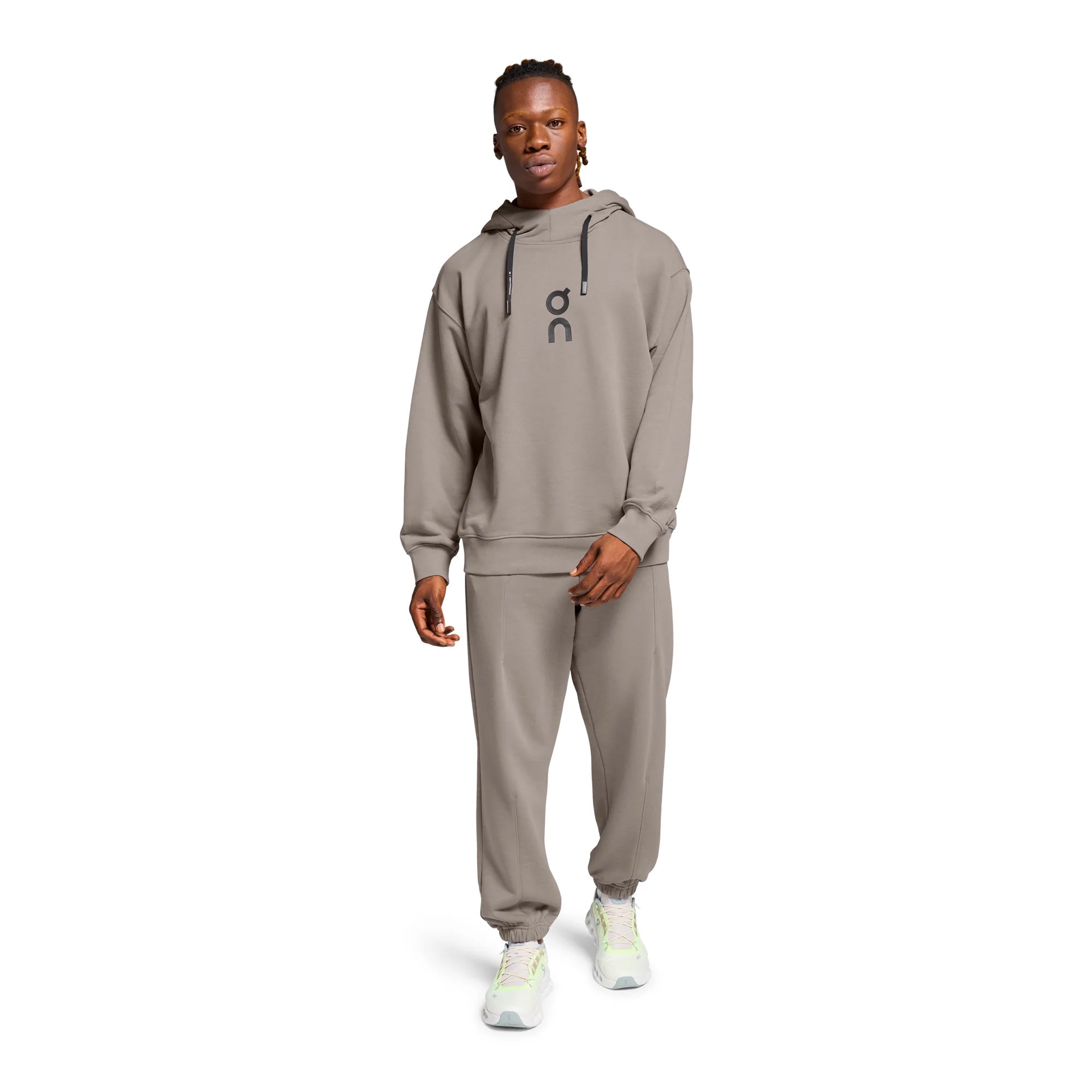 トップス On Club Hoodie S Cinder Men's Club Hoodie | Grey | On Australia