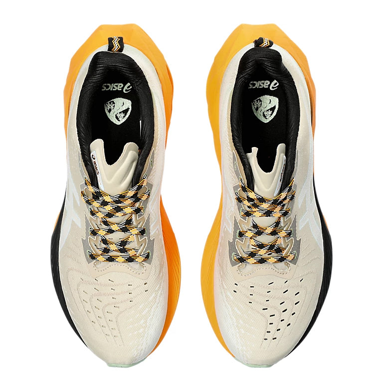 Asics Men's Novablast 4 TR Running Shoes Nature Bathing / Fellow Yellow - achilles heel