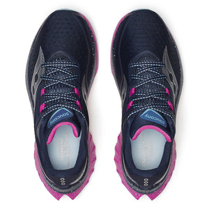 Saucony Women's Endorphin Speed 4 Running Shoes Navy / Fuschia - achilles heel