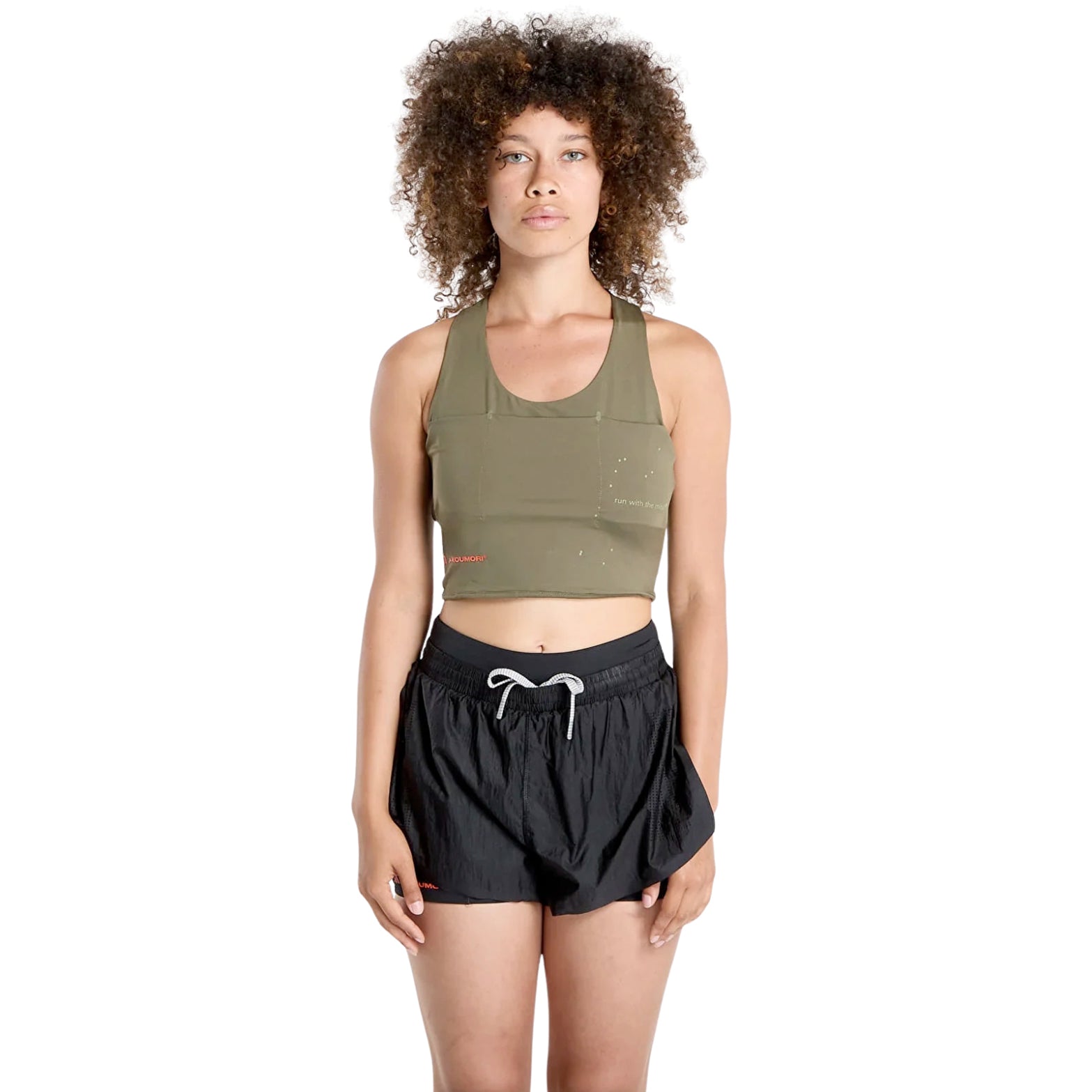 Women's Adi365 H.Koumori Running Crop Olive Strata - Achilles Heel