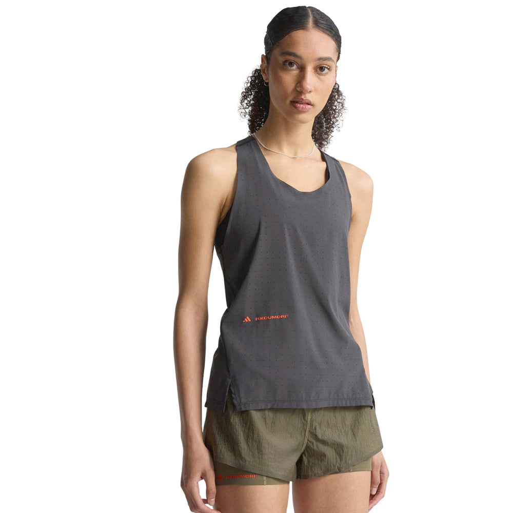Women's Adi365 H.Koumori Running Tank Black - achilles heel
