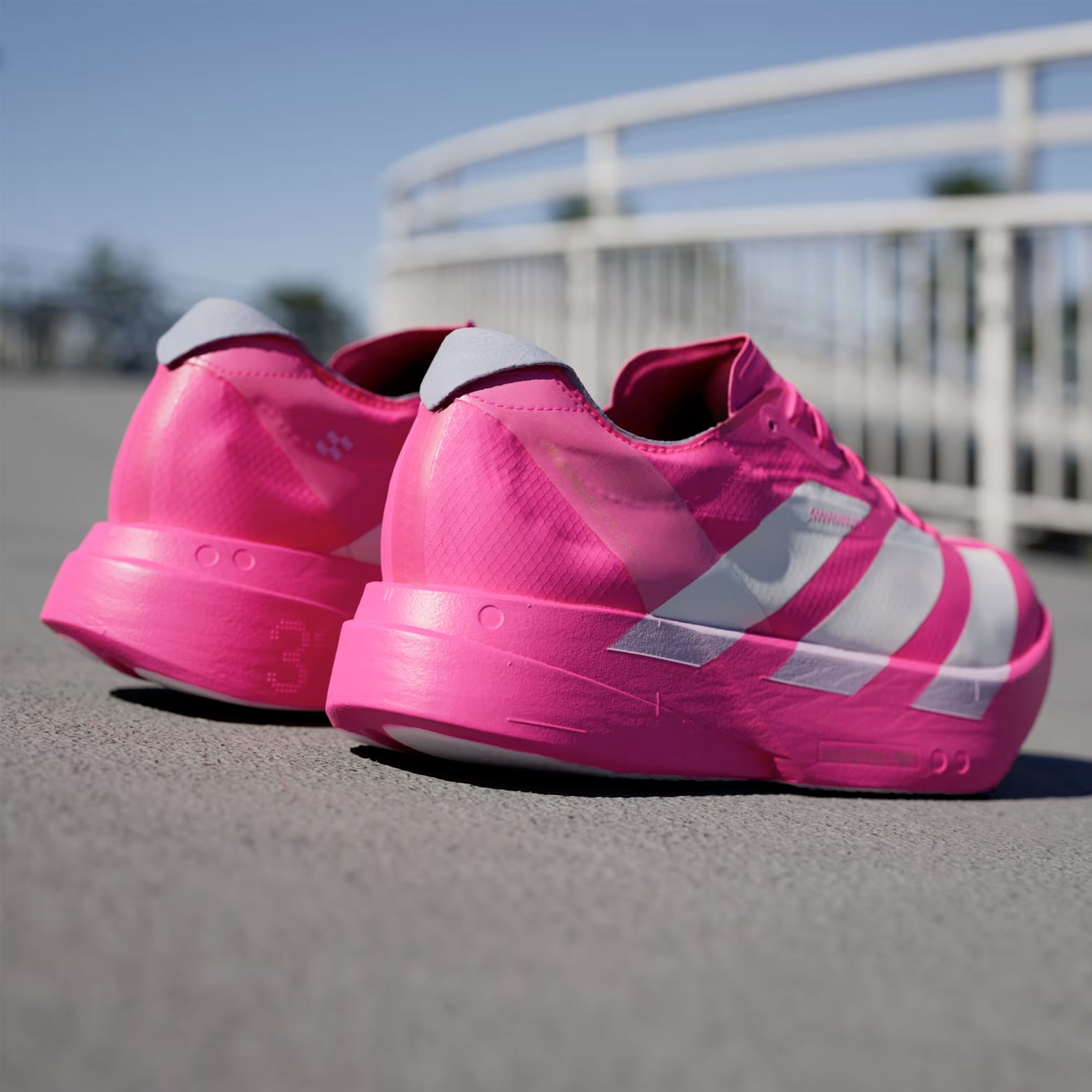 Women's Adizero Adios Pro 4 Running Shoes Shock Pink / Zero Metalic / Aurora Plum - Achilles Heel