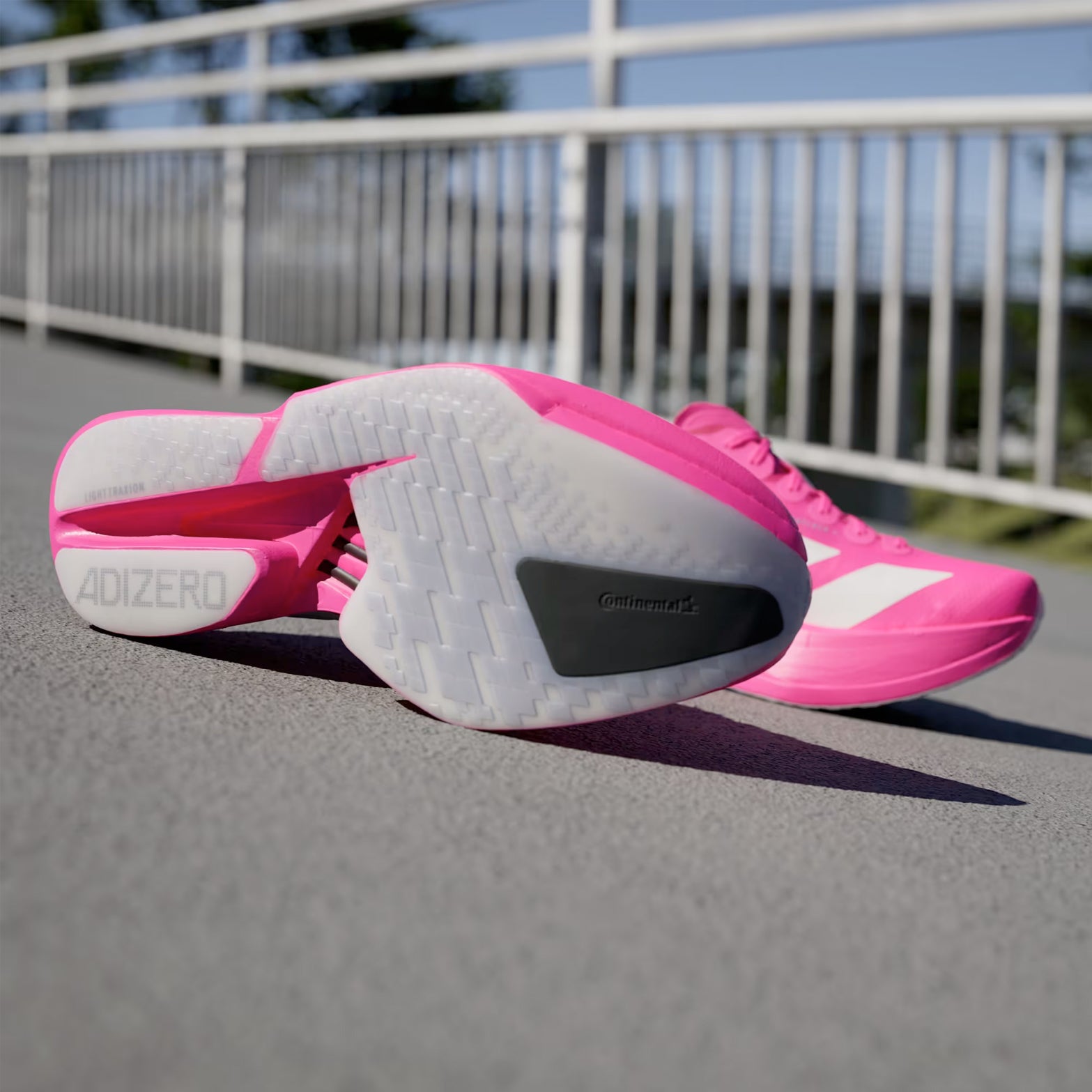 Women's Adizero Adios Pro 4 Running Shoes Shock Pink / Zero Metalic / Aurora Plum - Achilles Heel