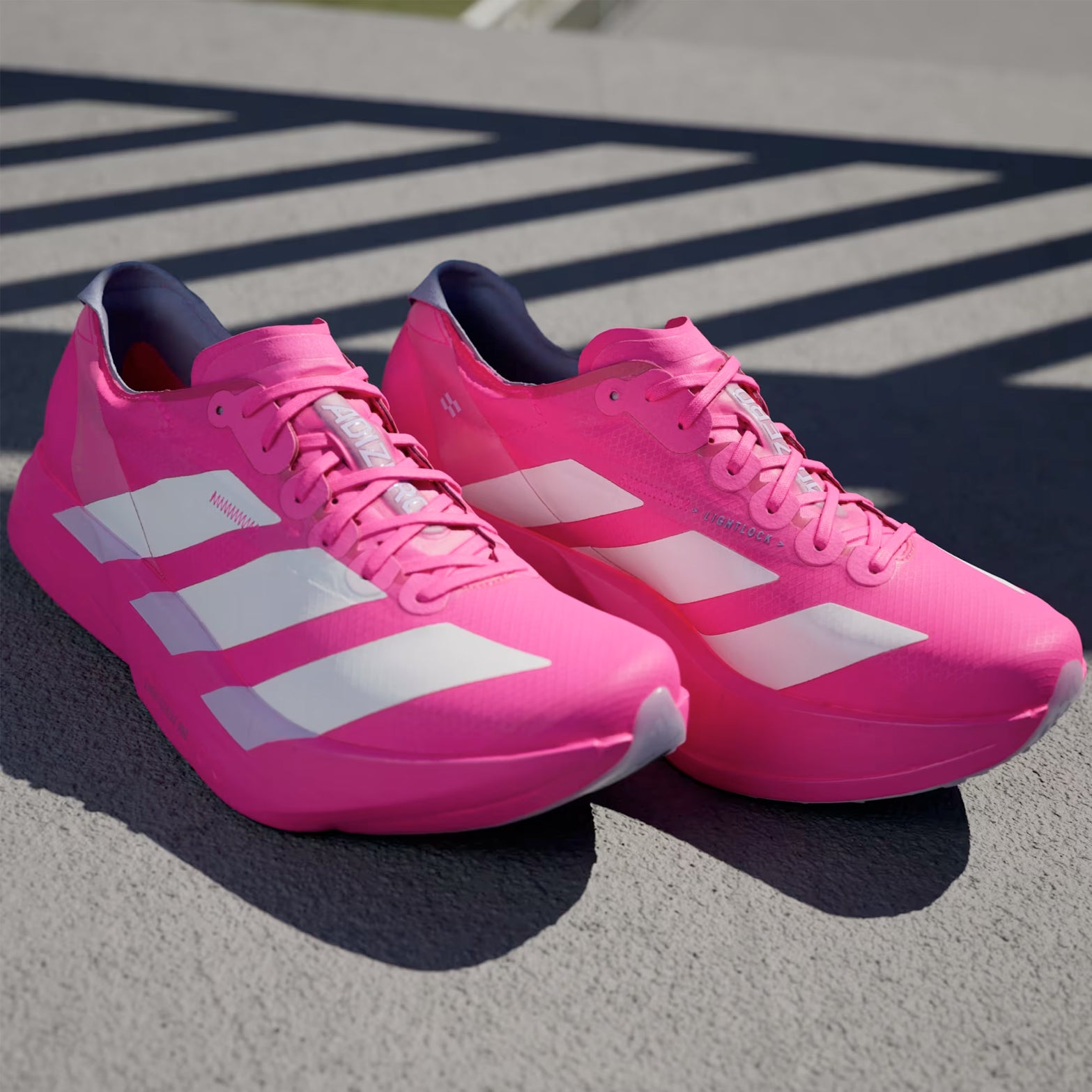 Women's Adizero Adios Pro 4 Running Shoes Shock Pink / Zero Metalic / Aurora Plum - Achilles Heel