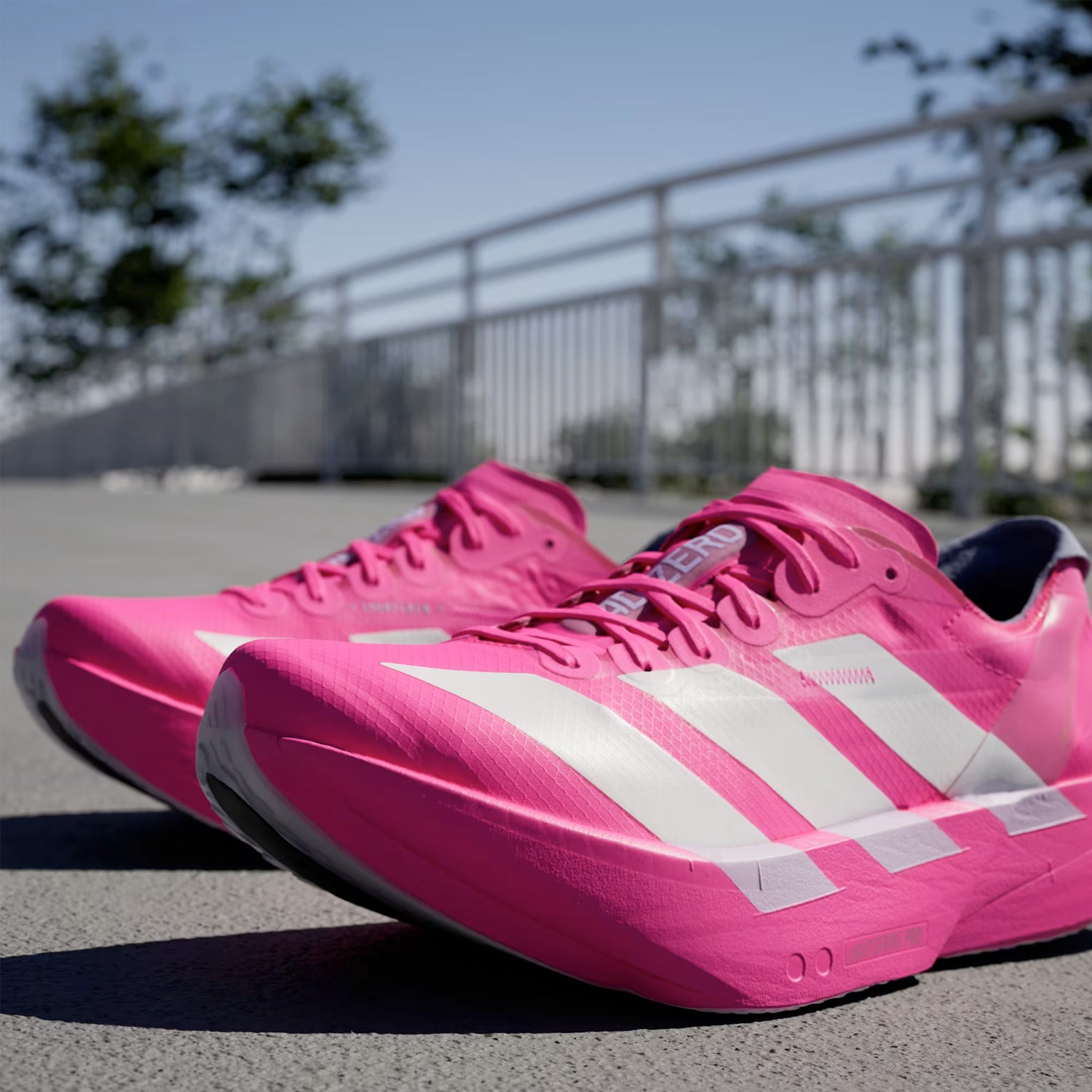Women's Adizero Adios Pro 4 Running Shoes Shock Pink / Zero Metalic / Aurora Plum - Achilles Heel