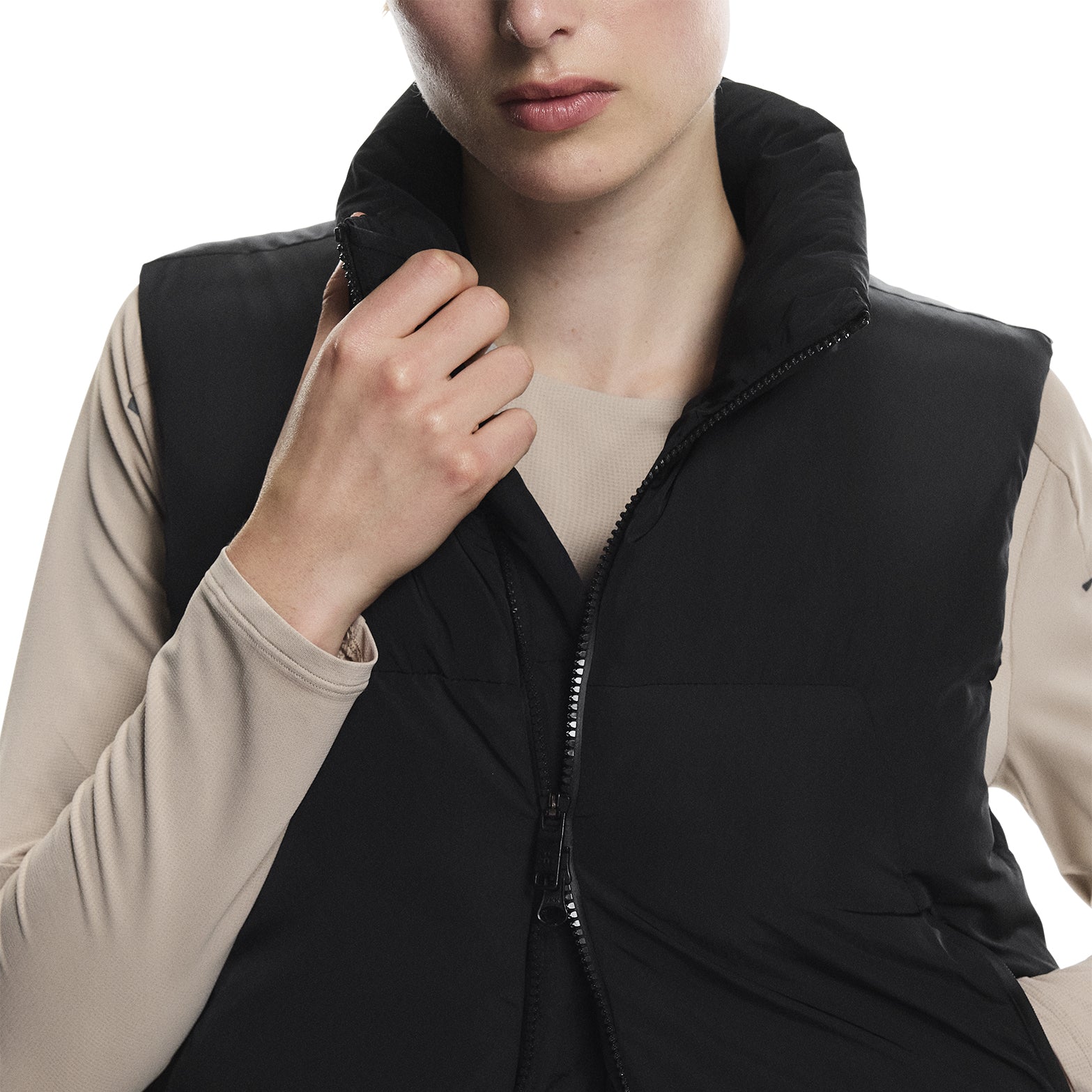 Women's All-Day Puffer Vest Black - Achilles Heel