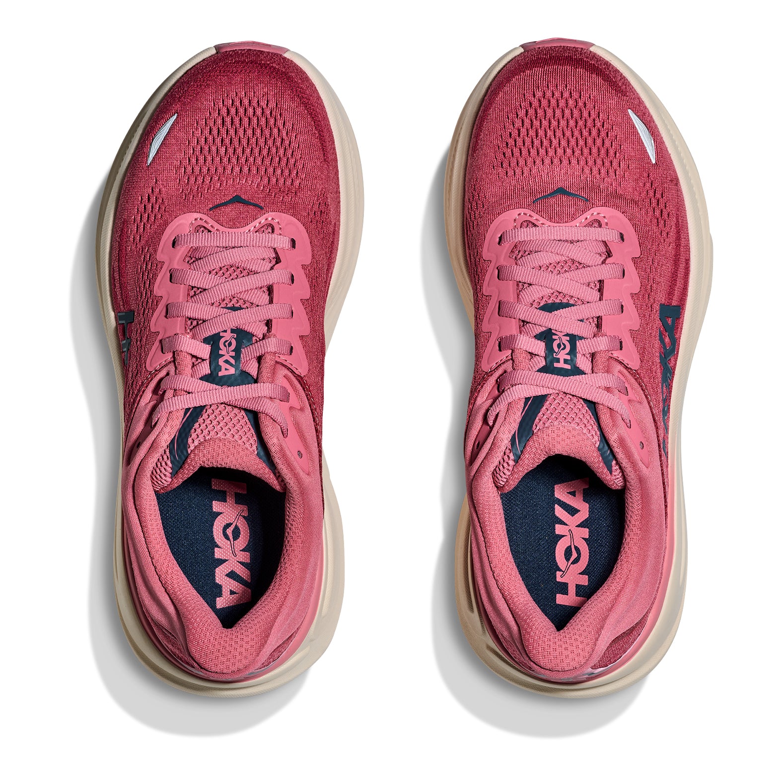 Women's Bondi 9 Running Shoes Lingonberry / Cranberry - Achilles Heel